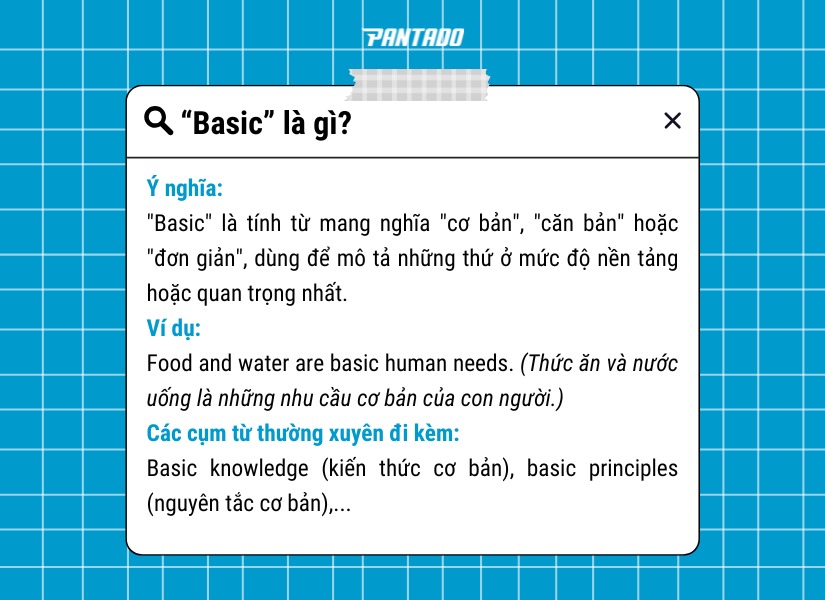 Định nghĩa của “Basic”