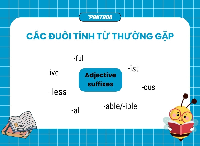 Các đuôi tính từ thường gặp