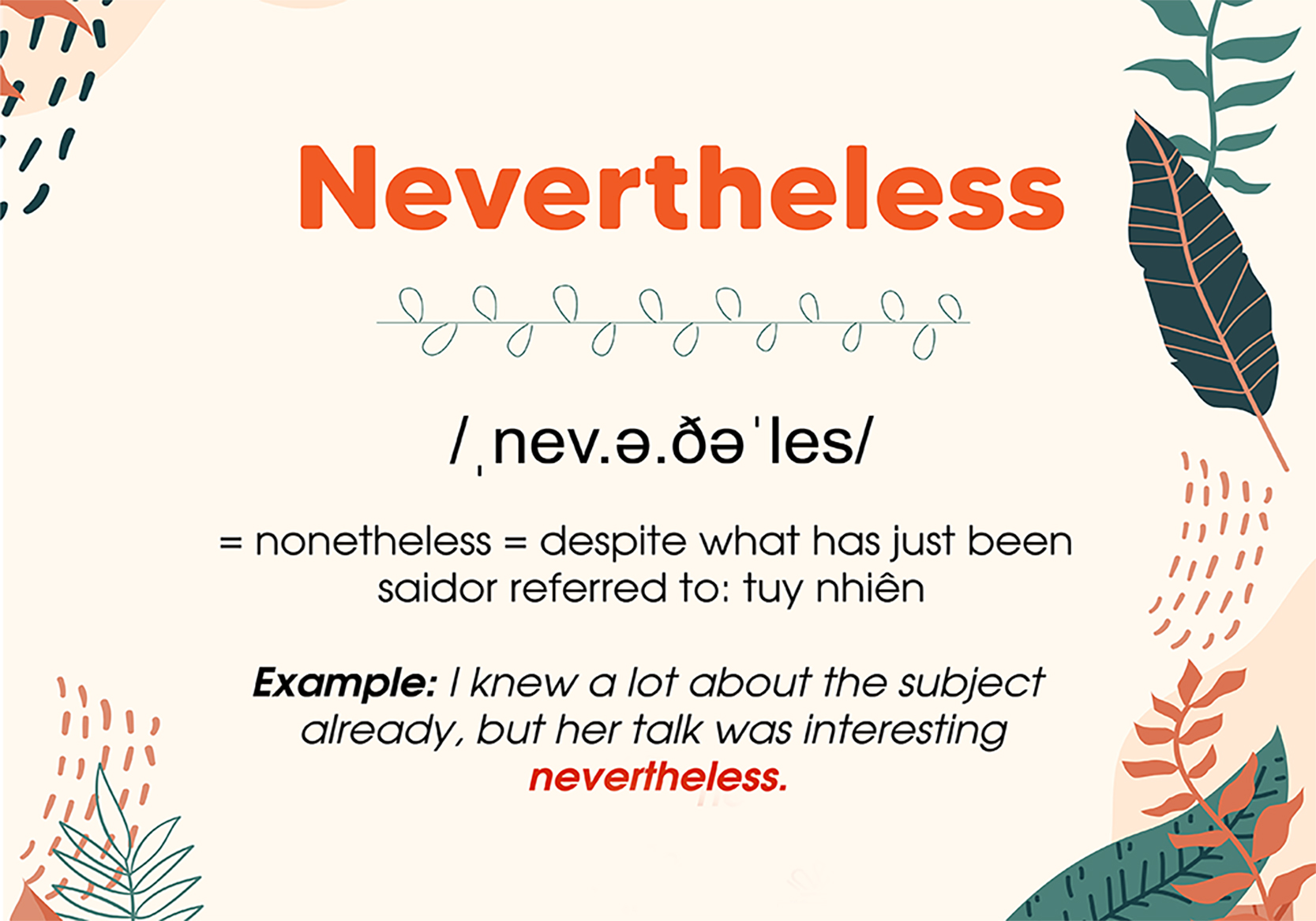 nevertheless là gì?