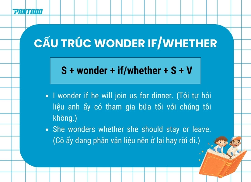 Cách sử dụng cấu trúc “Wonder If/Whether”