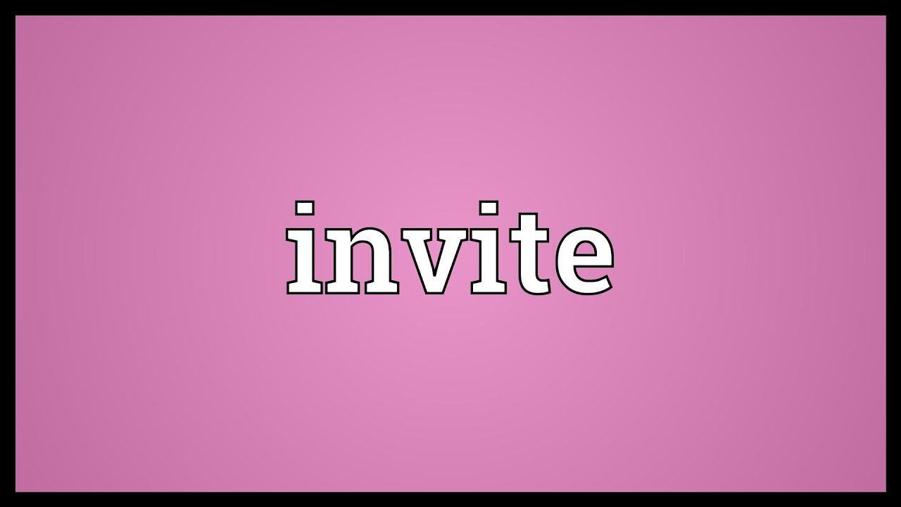 cấu trúc Invite trong tiếng Anh