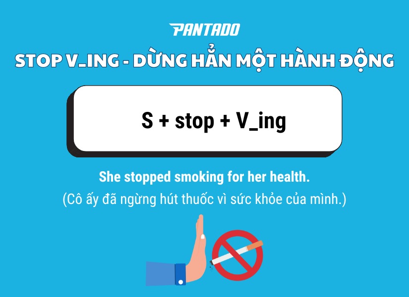 Định nghĩa cấu trúc “Stop V_ing” 