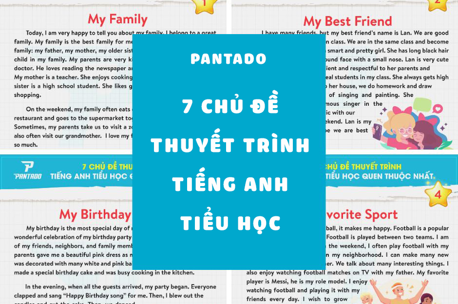 7 Chủ Đề Thuyết Trình Tiếng Anh Tiểu Học Quen Thuộc Nhất