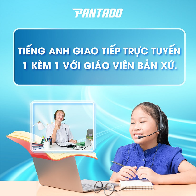 Khóa học giao tiếp tiếng Anh online với người bản xứ cho bé lớp 3 tại Pantado