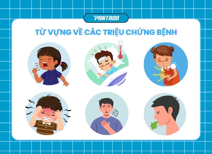 Từ vựng tiếng Anh về các triệu chứng bệnh