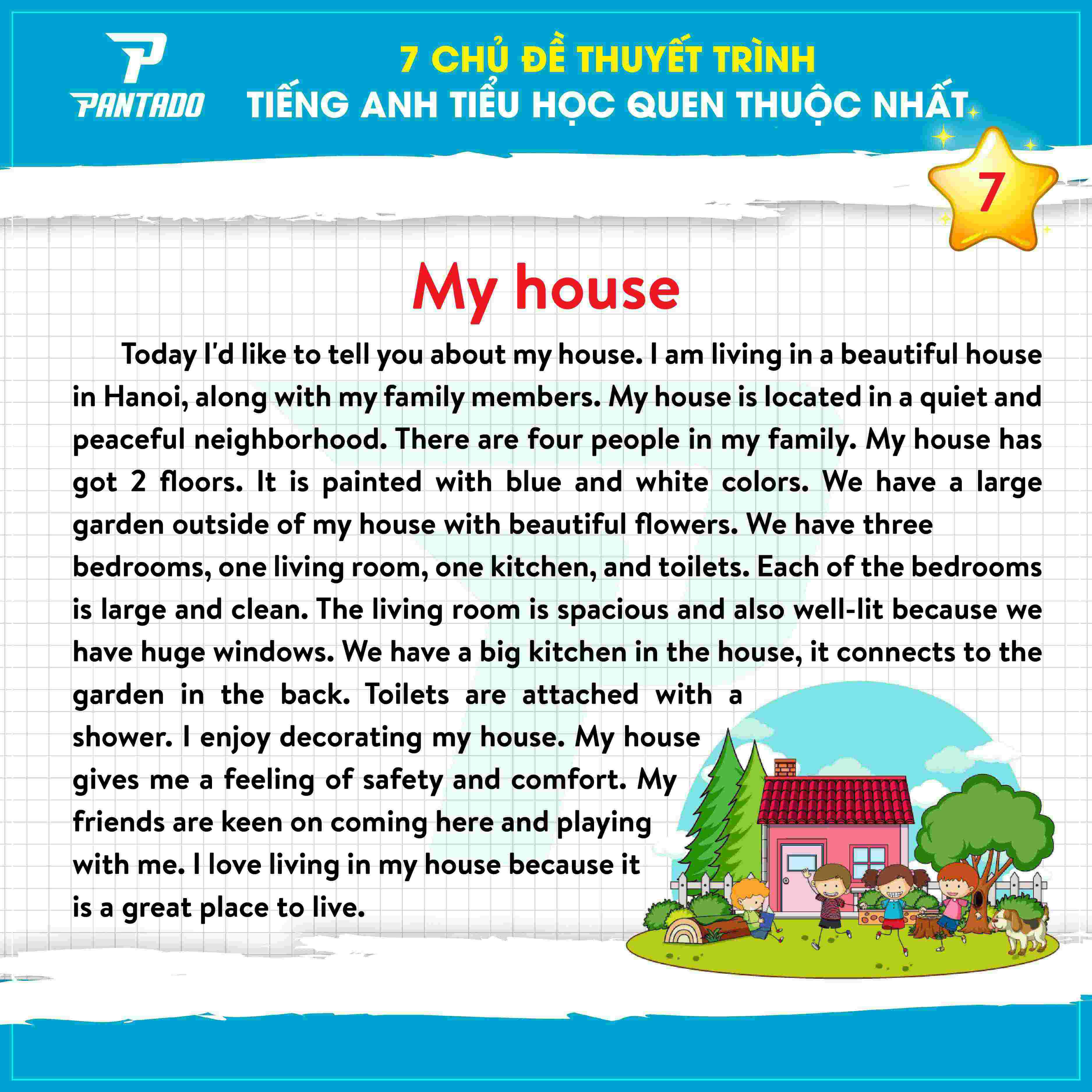 Thuyết trình tiếng anh theo chủ đề My House