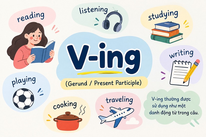 Một số cách dùng đặc biệt của V-ing