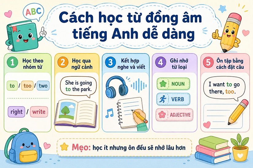 Cách học từ đồng âm hiệu quả, nhớ lâu