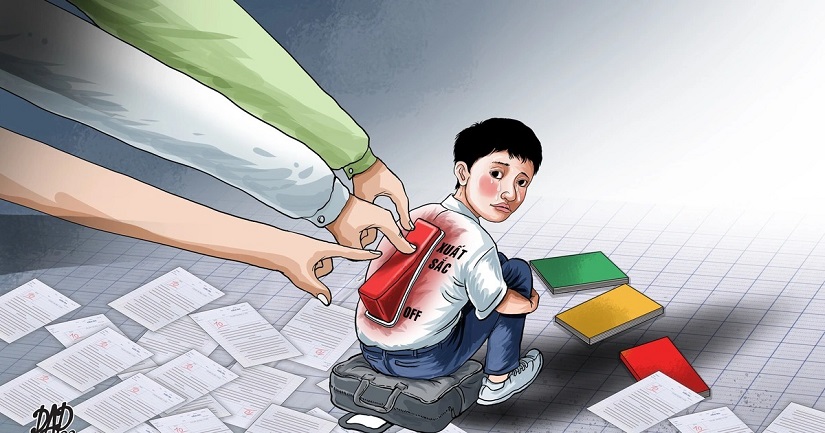 Cha mẹ không nên tạo áp lực cho bé