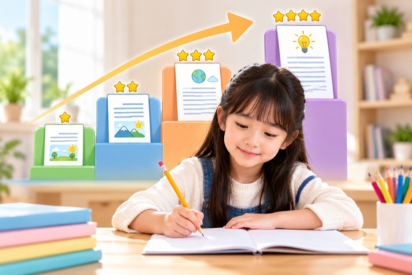 Luyện viết theo từng cấp độ, phù hợp với trẻ