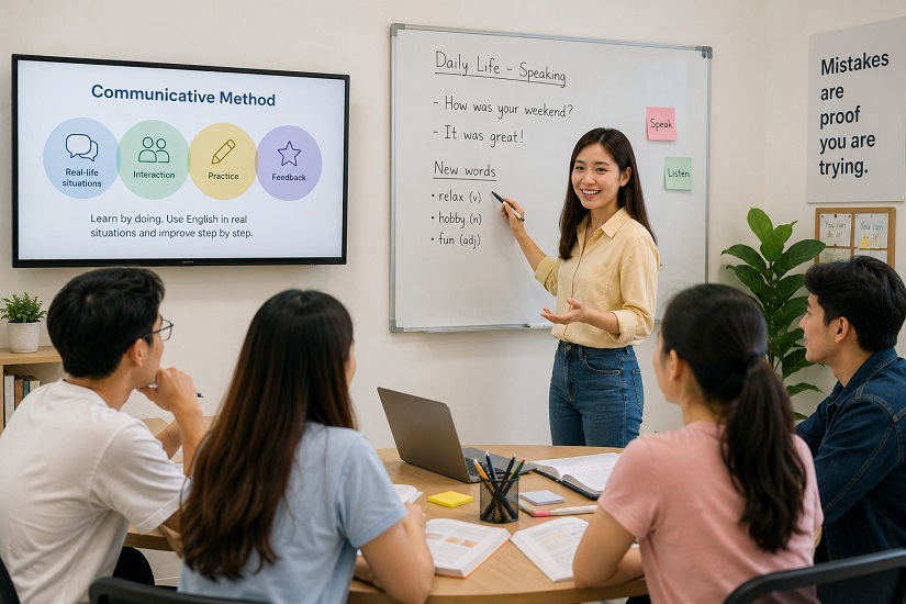 Khóa học có phương pháp giảng dạy phù hợp