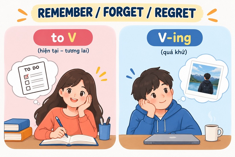 Remember to-V và V-ing