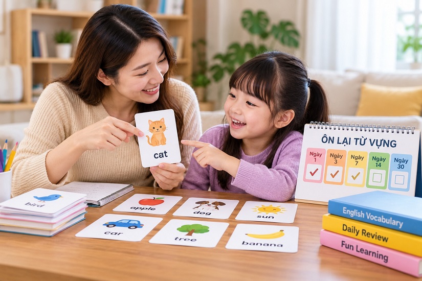 Thường xuyên ôn tập lại từ vựng tiếng Anh