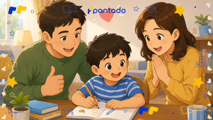 Cha mẹ nên khuyến kích và động viên con học tiếng Anh mỗi ngày