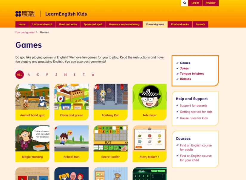 British Council LearnEnglish Kids có phát âm chuẩn người bản xứ