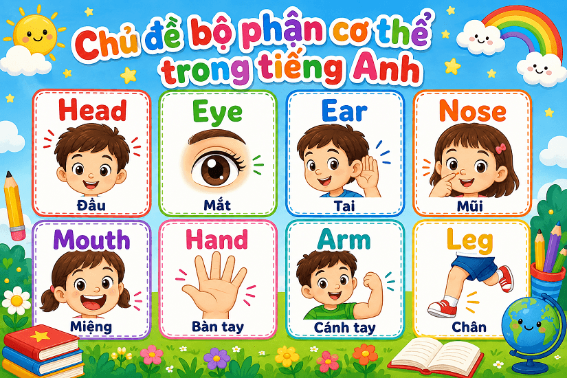 Chủ đề về những bộ phận của cơ thể