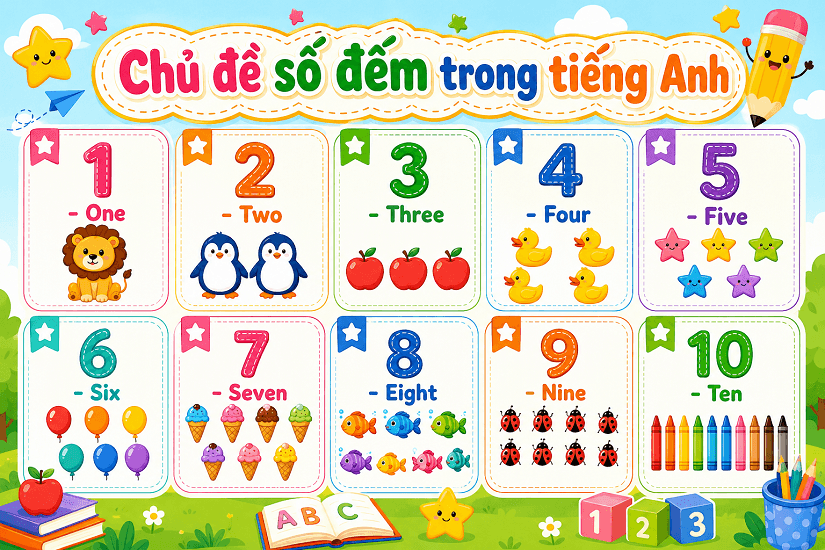 Chủ đề về số đếm trong tiếng Anh