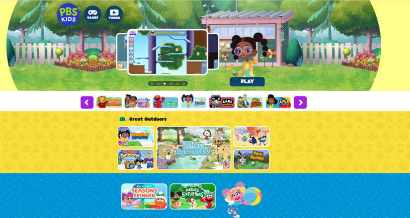 Nền tảng học tiếng Anh qua trò chơi PBS Kids Games