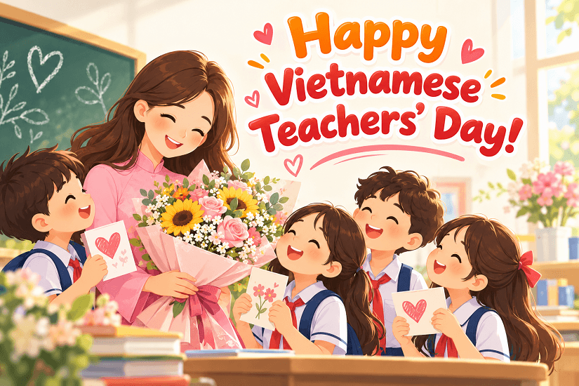 Mẫu cụm từ tiếng Anh về ngày 20-11 ý nghĩa