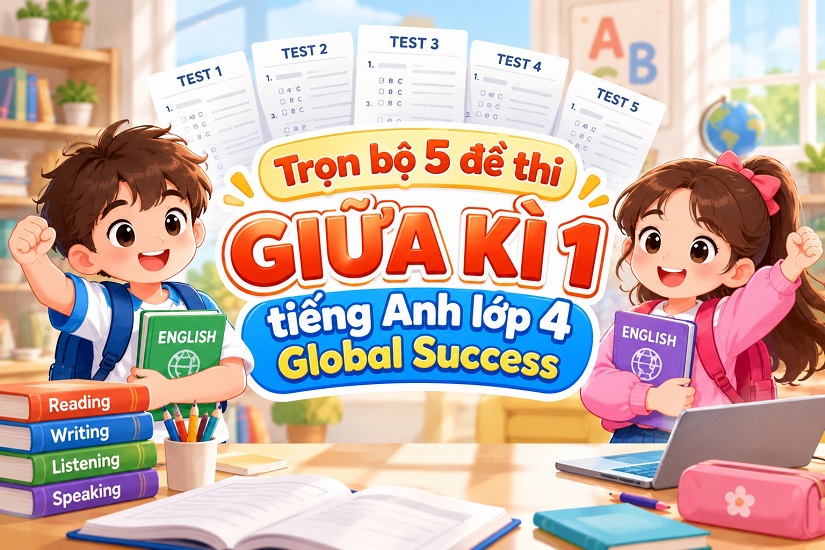 Trọn bộ đề thi giữa kì lớp 4 global success