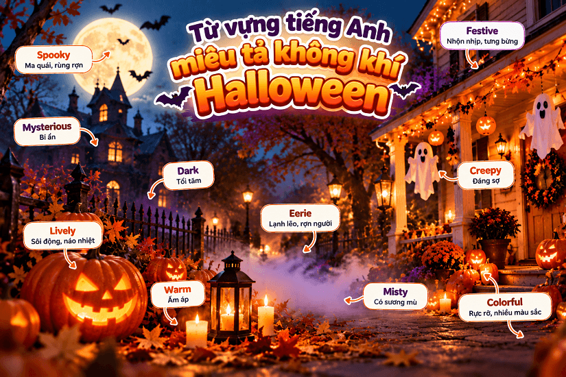 Từ vựng mô tả không khí ngày Halloween