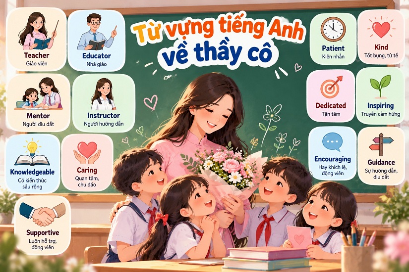 Từ vựng tiếng Anh về thầy cô 